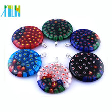 new product 2014 jesus pendants millefiori glass pendants